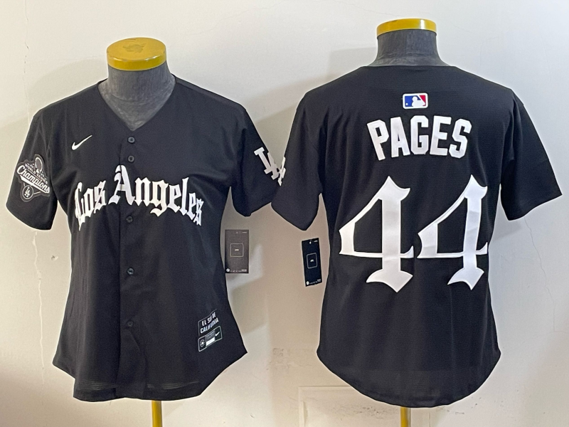 Men Los Angeles Dodgers #44 Pages black Game 2026 Nike MLB Jersey 052103